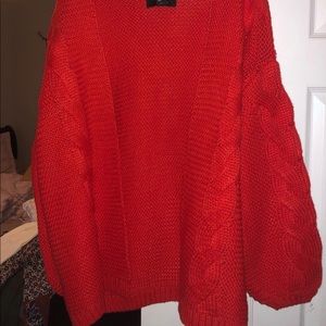Forever 21 Red Cardigan size M